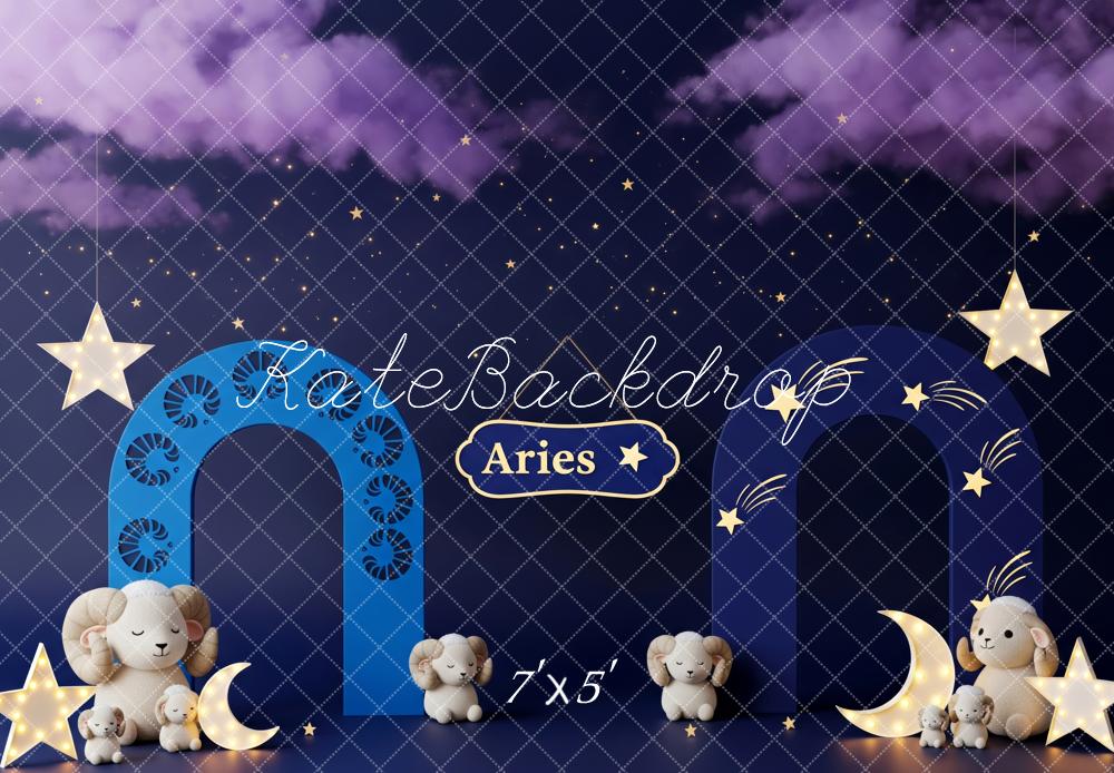 Kate Aries Star Arch Sheep Night Backdrop Designed by Patty Robert