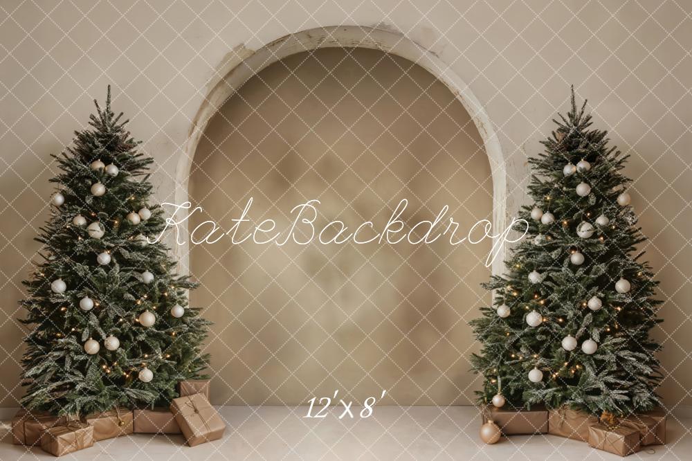 Kate Christmas Trees Archway Fleece Backdrop Designed by Emetselch -UK