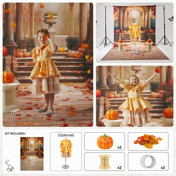 Kate Autumn Walkway Pumpkin Photo Kit -UK