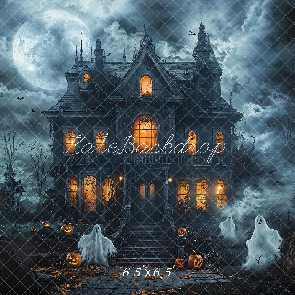On Sale Kate Halloween Haunted House Ghosts Night Backdrop Designed by Emetselch -UK