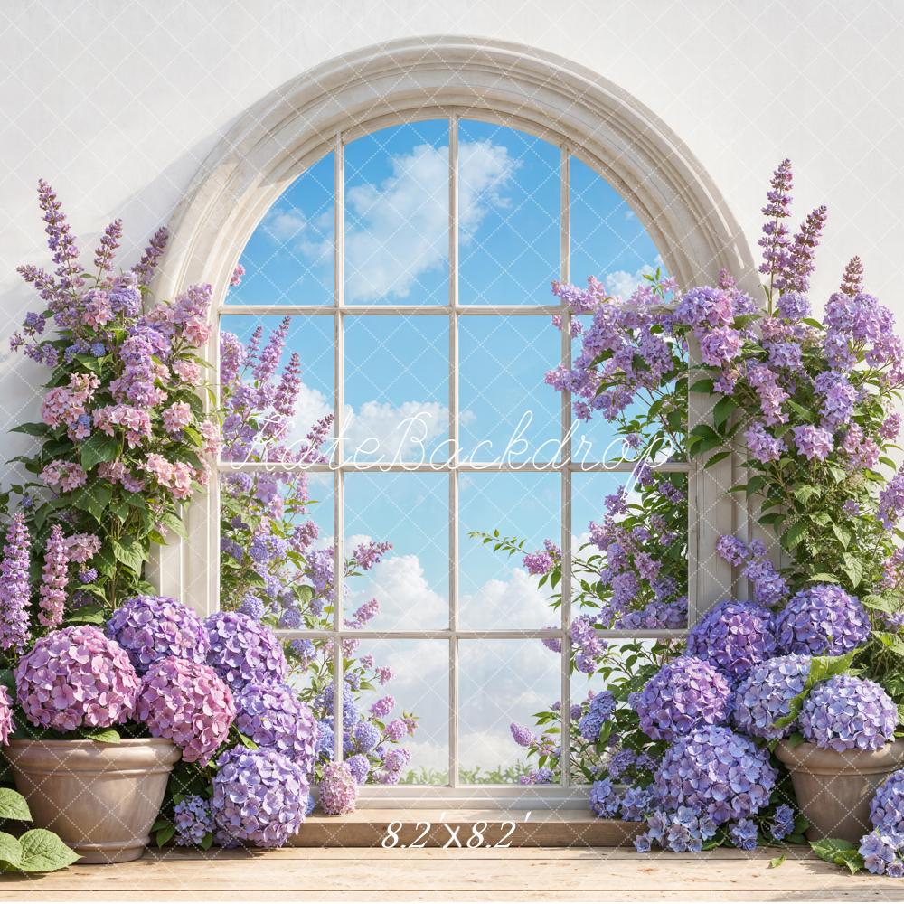 Kate Flower Arch Arched Window Backdrop Designed by Emetselch -UK