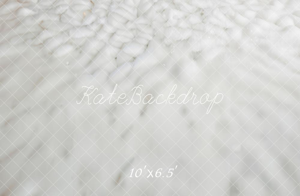 Kate Snowy Ground Texture White Floor Backdrop Designed by Emetselch -UK