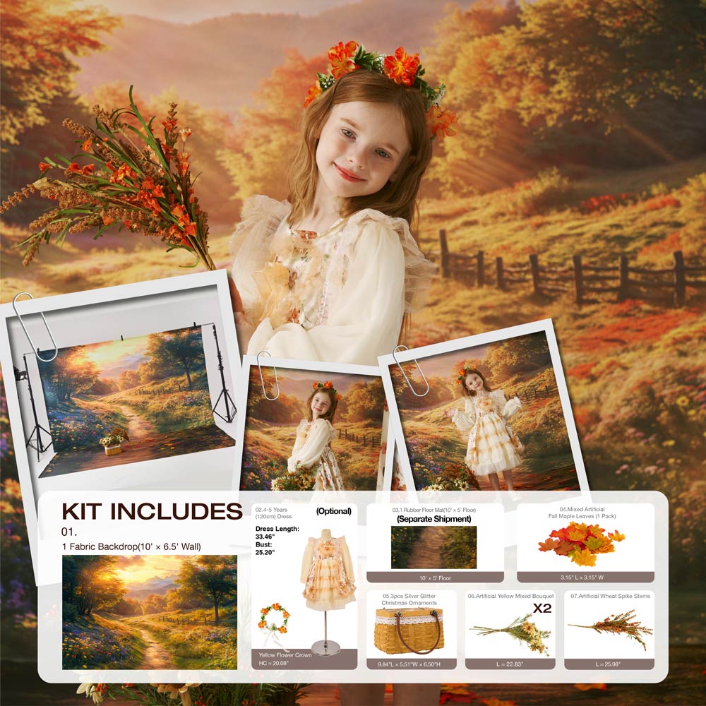Kate Autumn Country Road Photo Kit -UK