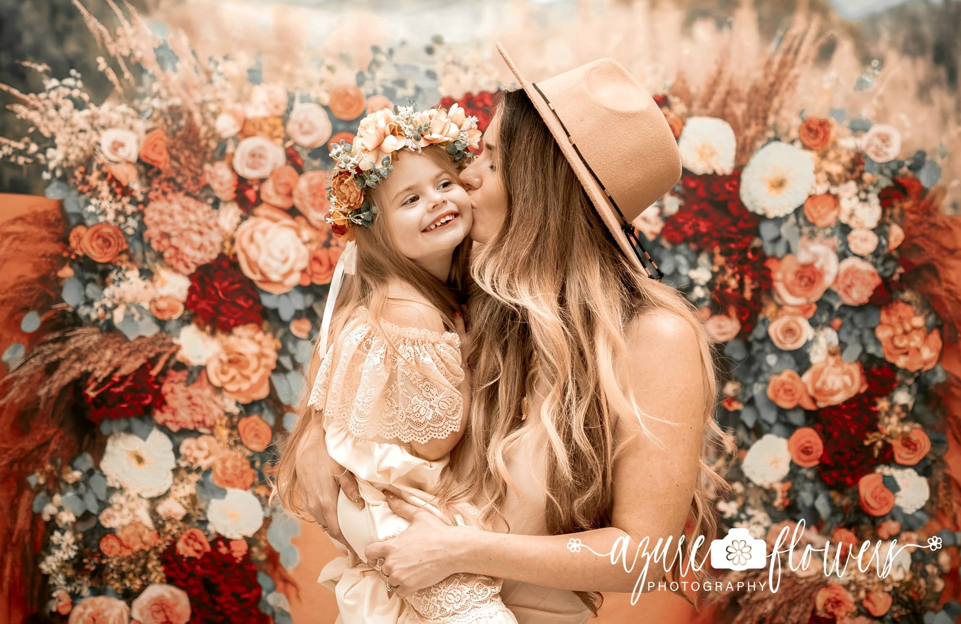 Kate Boho Flower Backdrop for photography Designed by Mini MakeBelieve