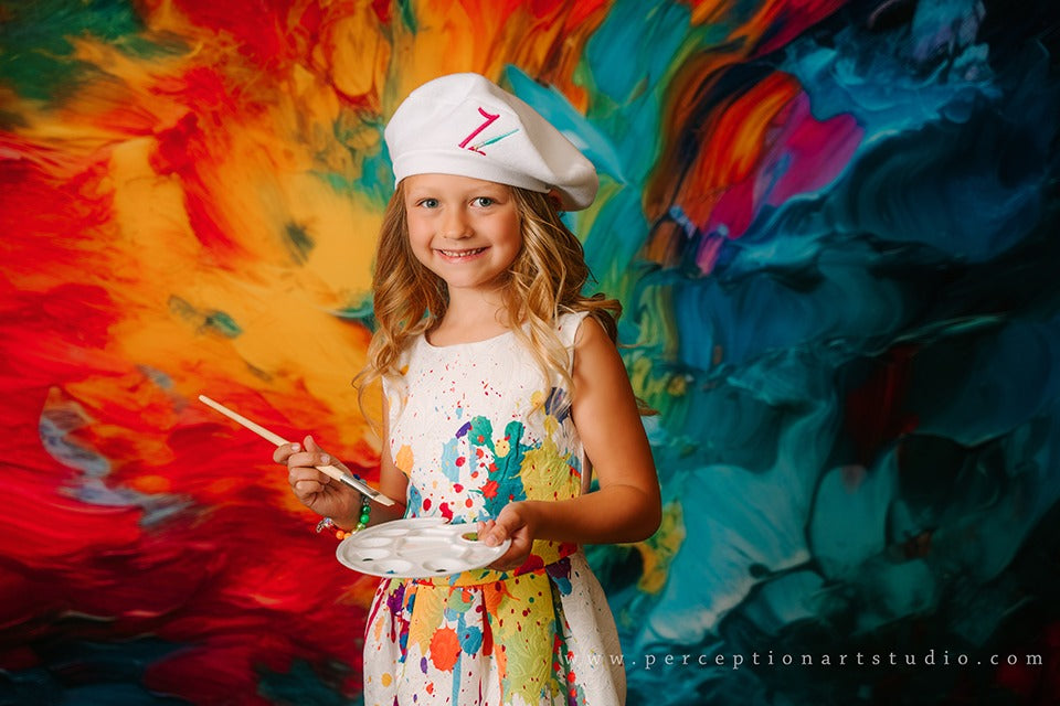 Kate Abstract Rainbow Backdrop Designed by Mandy Ringe Photography