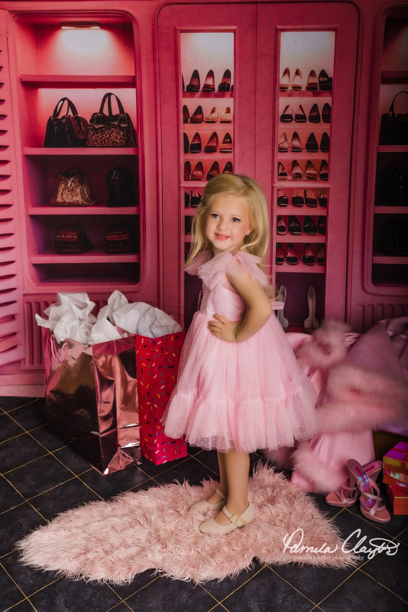 Kate Princess Pink Room Backdrop Designed by Chain Photography -UK