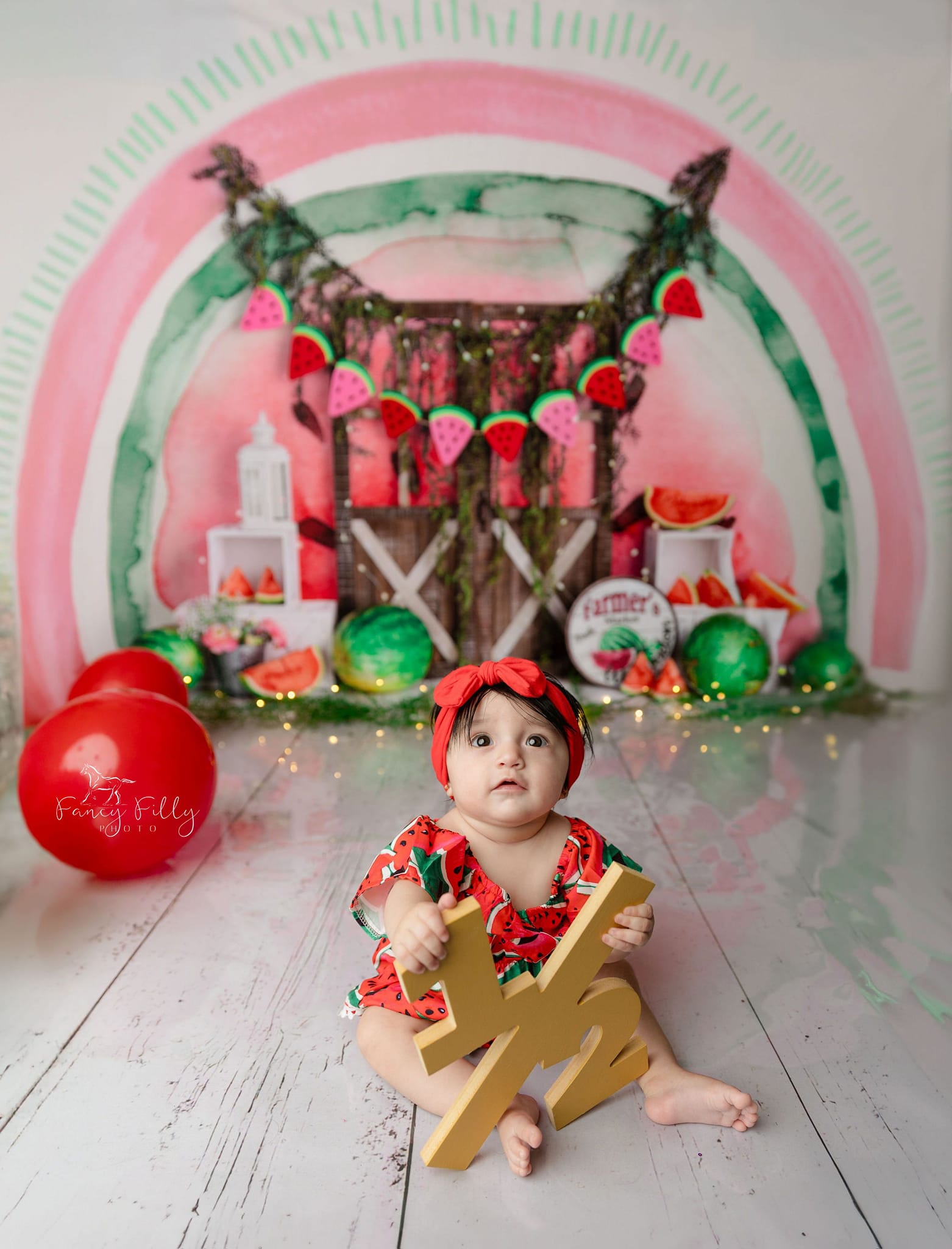 Kate Summer Watermelon Backdrop Designed by Mandy Ringe Photography