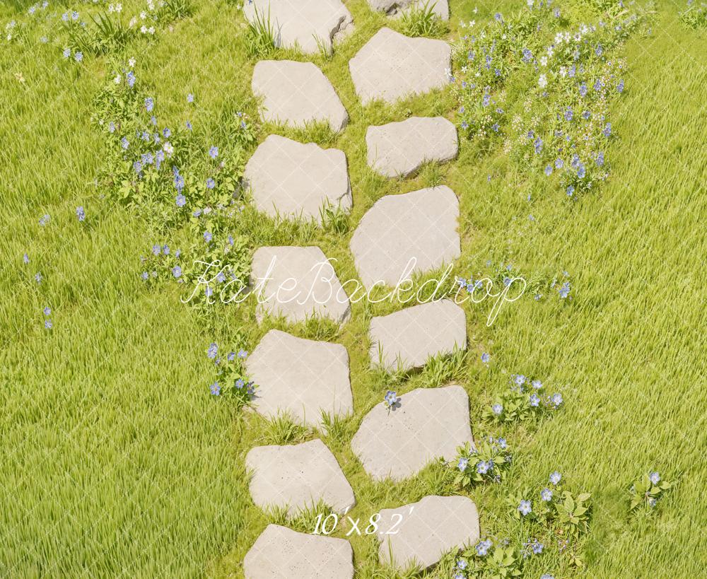 Kate Stone Pathway Grass Floor Backdrop Designed by Kate image