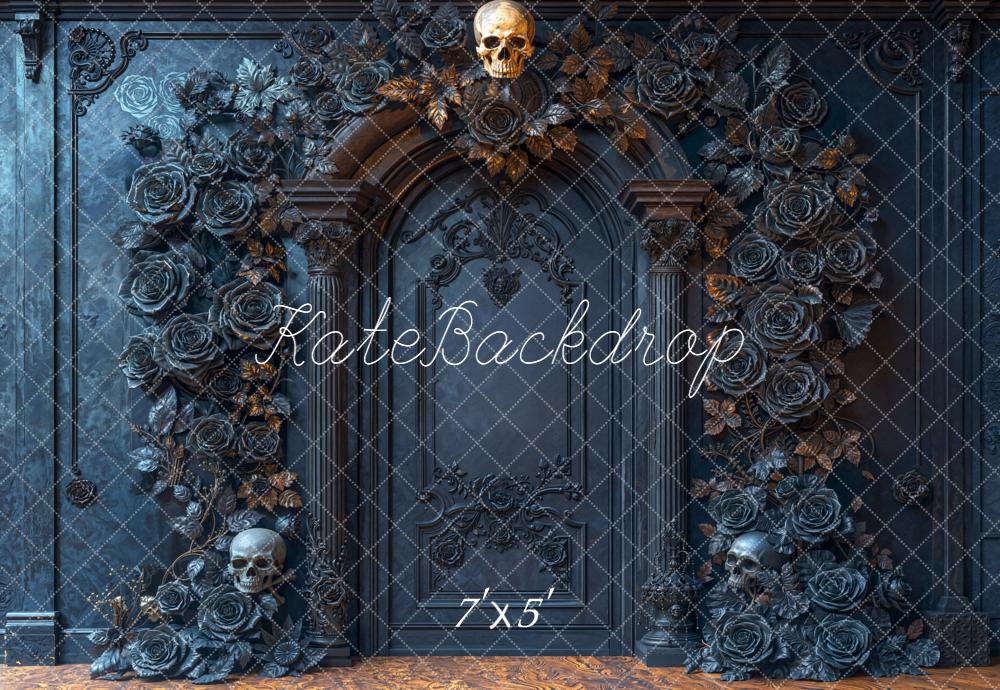 Kate Halloween Skull Gothic Arch Backdrop Designed by Emetselch -UK
