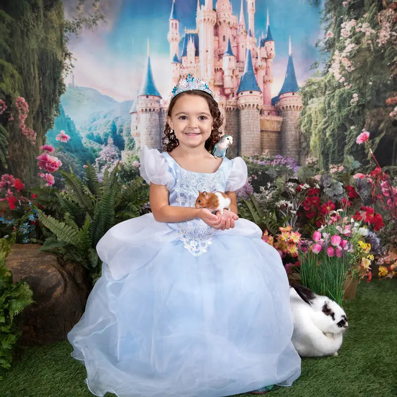 Kate Spring Fantasy Forest Castle Backdrop Designed by Chain Photography -UK