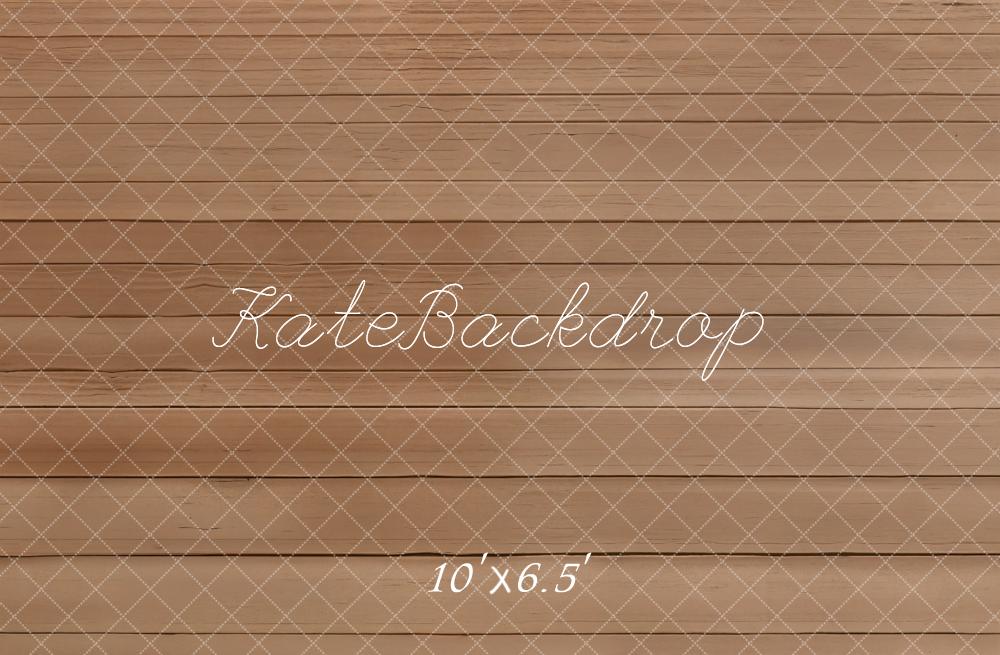 Kate Wood Texture Brown Floor Fleece Backdrop Designed by Emetselch -UK