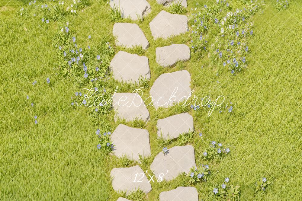 Kate Stone Pathway Grass Floor Backdrop Designed by Kate image
