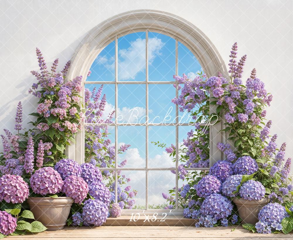 Kate Flower Arch Arched Window Backdrop Designed by Emetselch -UK