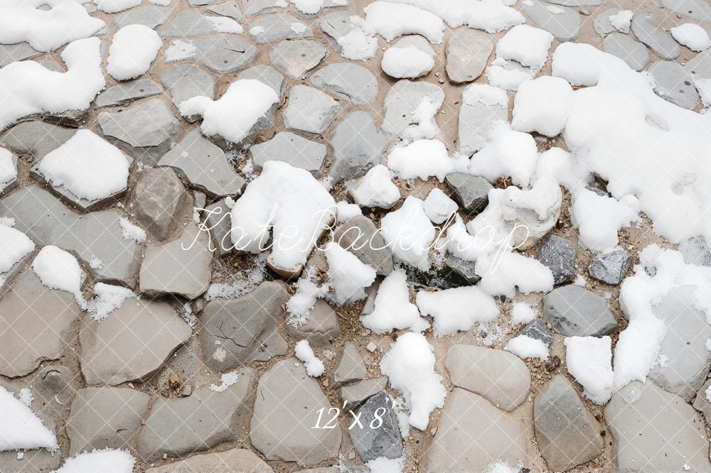 Kate Cobblestone Snow Ground Floor Backdrop Designed by Kate Image -UK