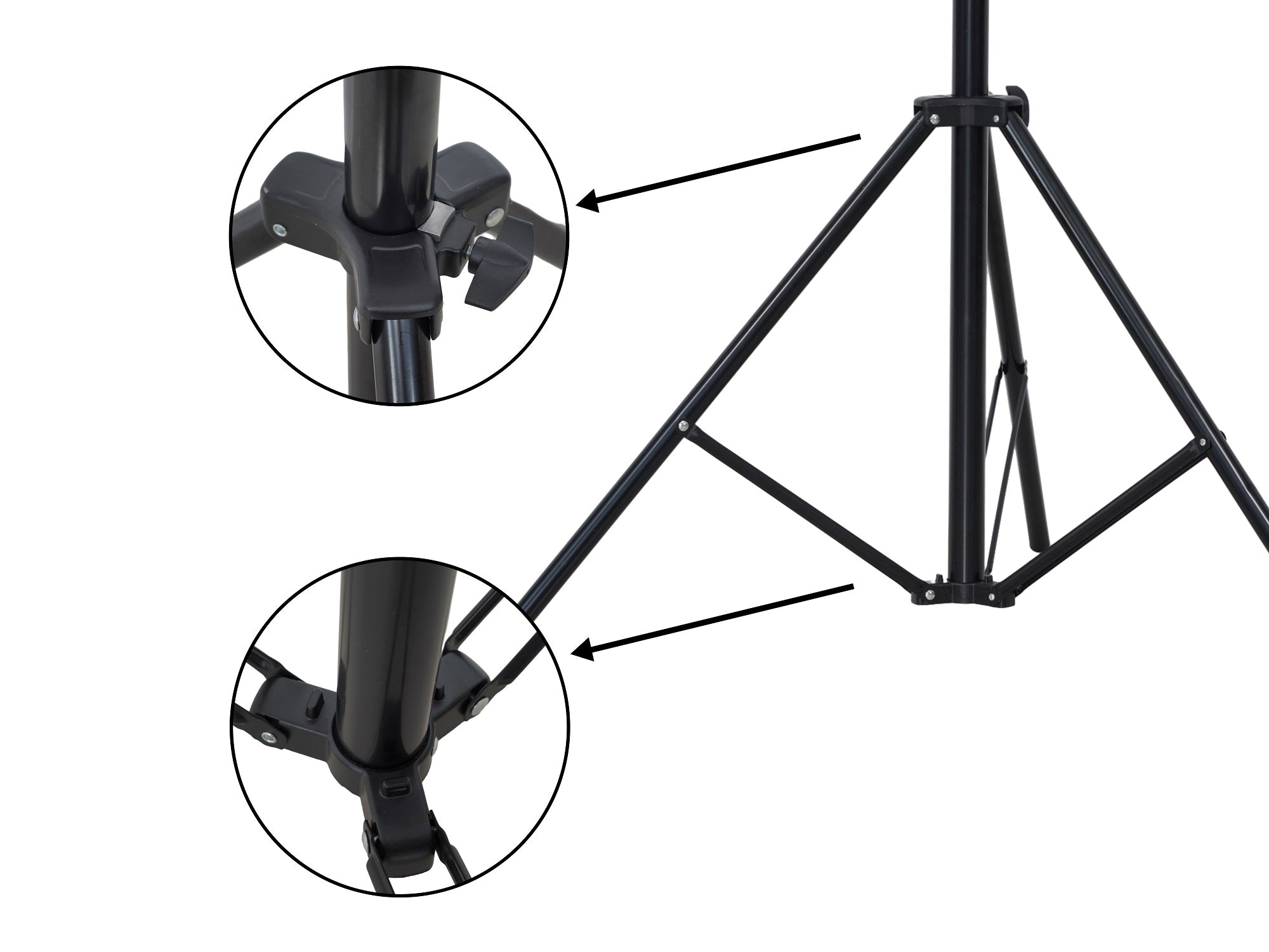Kate 3 Horizontal Crossbars Adjustable Background Stand for photography