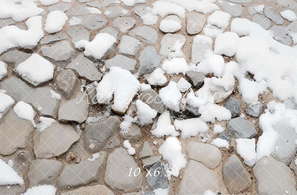 Kate Cobblestone Snow Ground Floor Backdrop Designed by Kate Image -UK