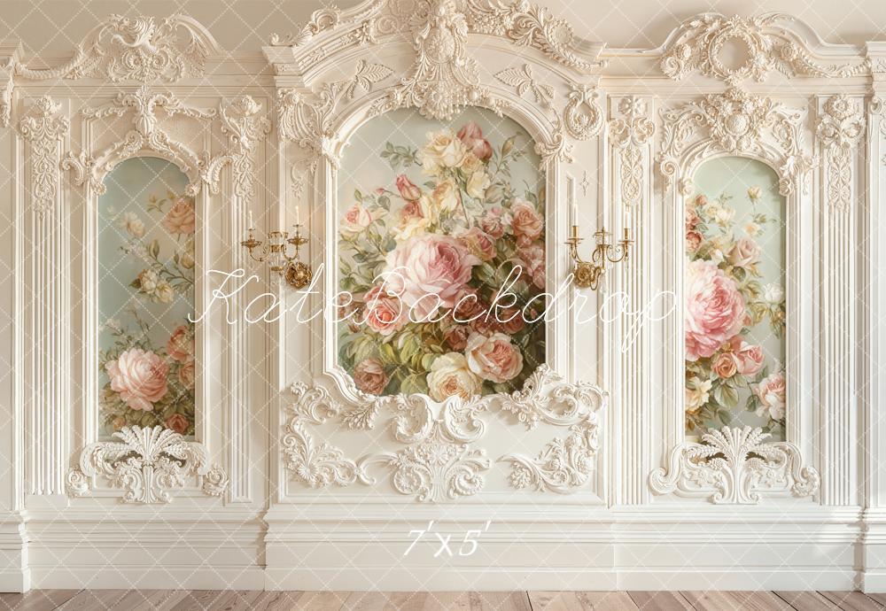 Kate Vintage Floral Wall Panel Backdrop Designed by Emetselch