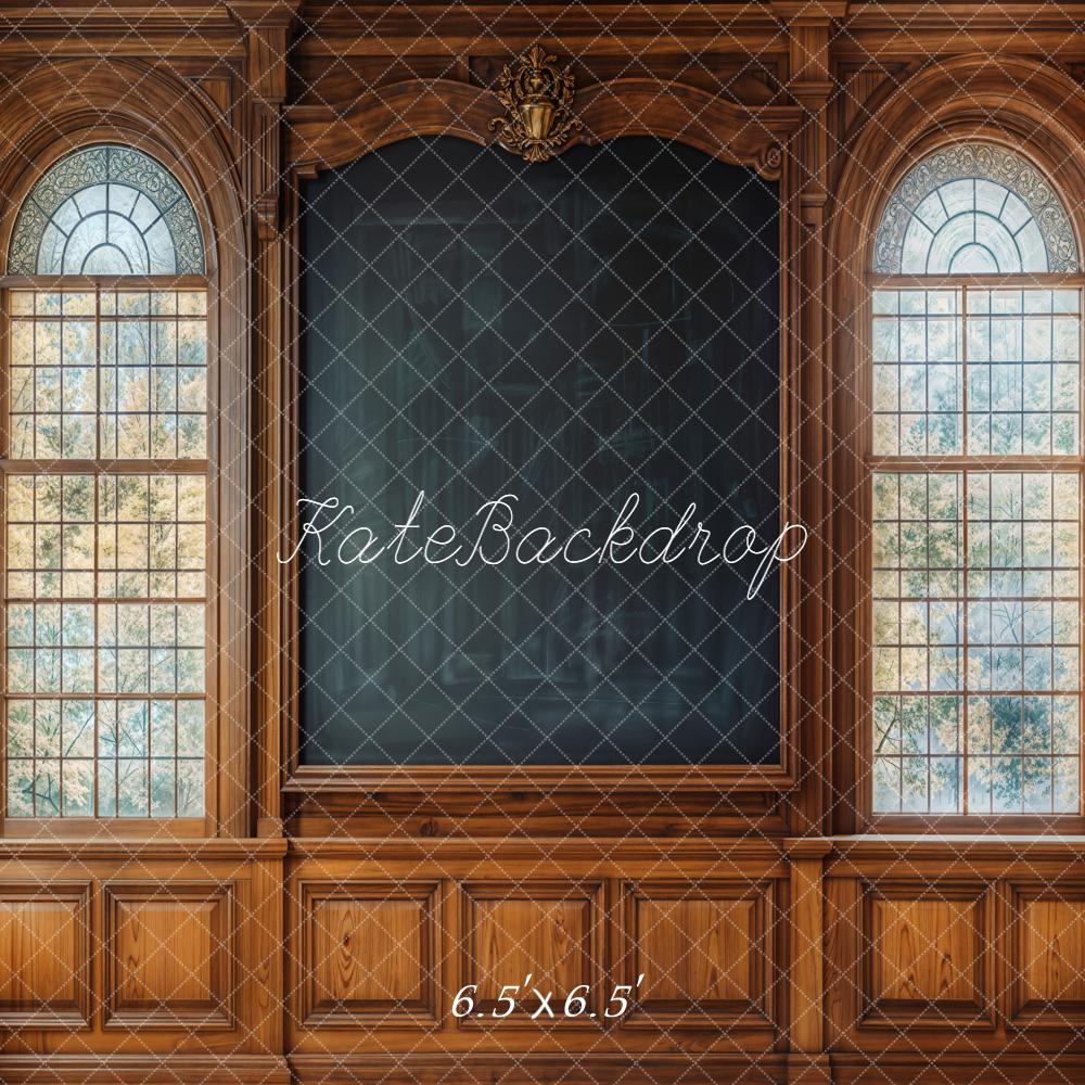 Kate Vintage Blackboard Windows Backdrop Designed by Emetselch