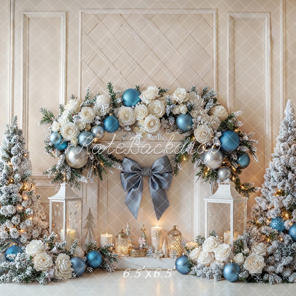 Kate Christmas Floral Arch Trees Backdrop Designed by Emetselch -UK