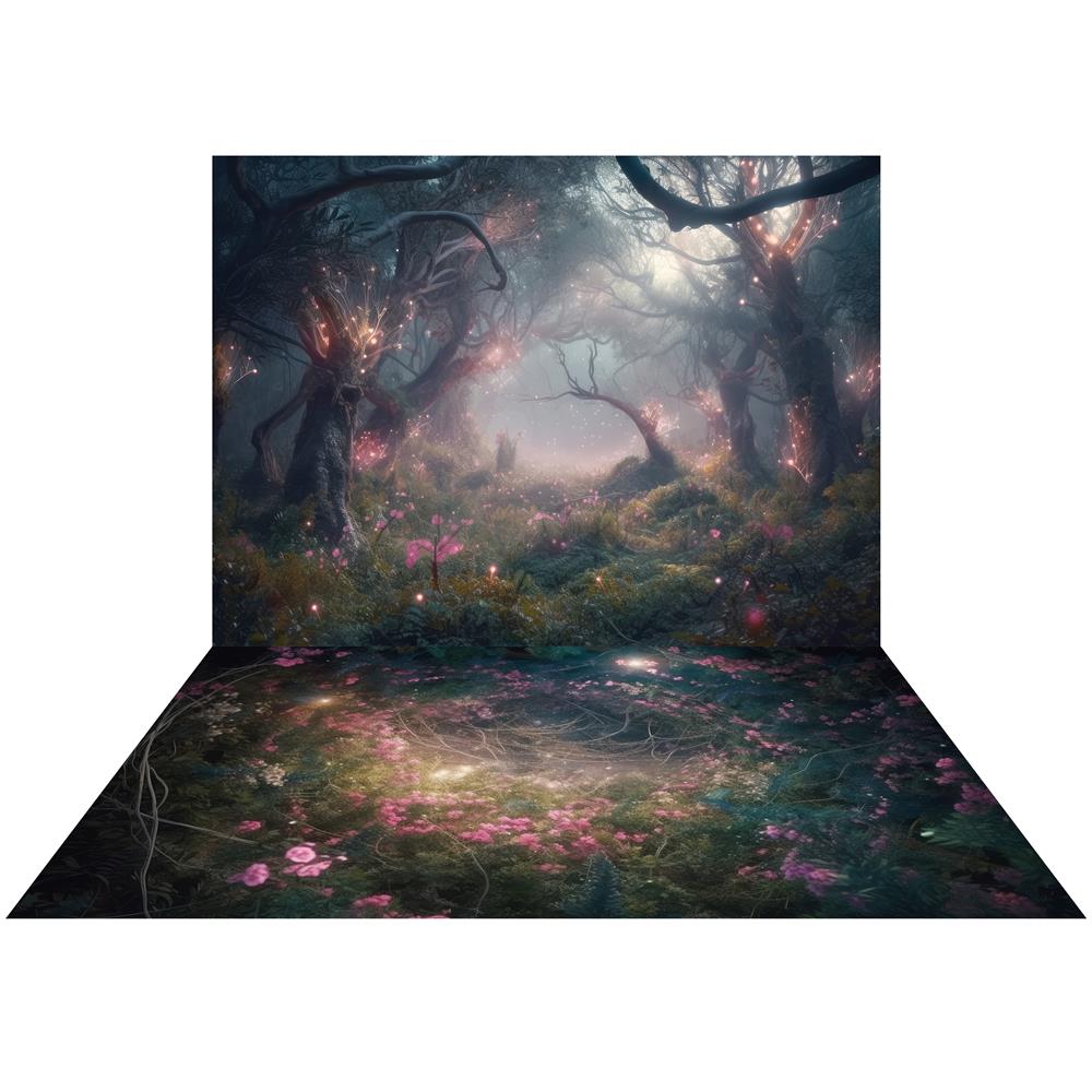 Kate Fairy Forest Backdrop+Flower Floor Backdrop Designed by Mandy Ringe Photography -UK