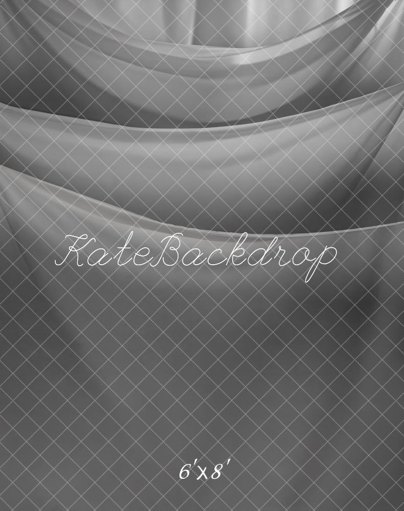 Kate Grey Draped Layers Fleece Backdrop Designed by Emetselch -UK