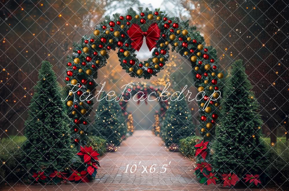 Kate Christmas Arch Garland Pine Trees Backdrop Designed by Mini MakeBelieve -UK