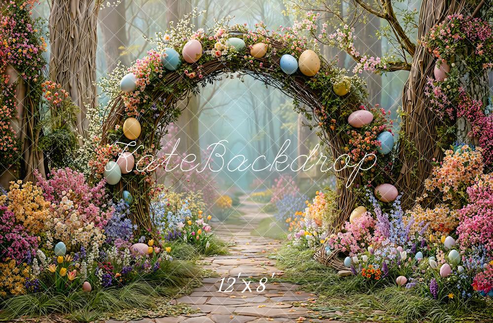 Kate Easter Egg Arch Forest Backdrop Designed by Emetselch