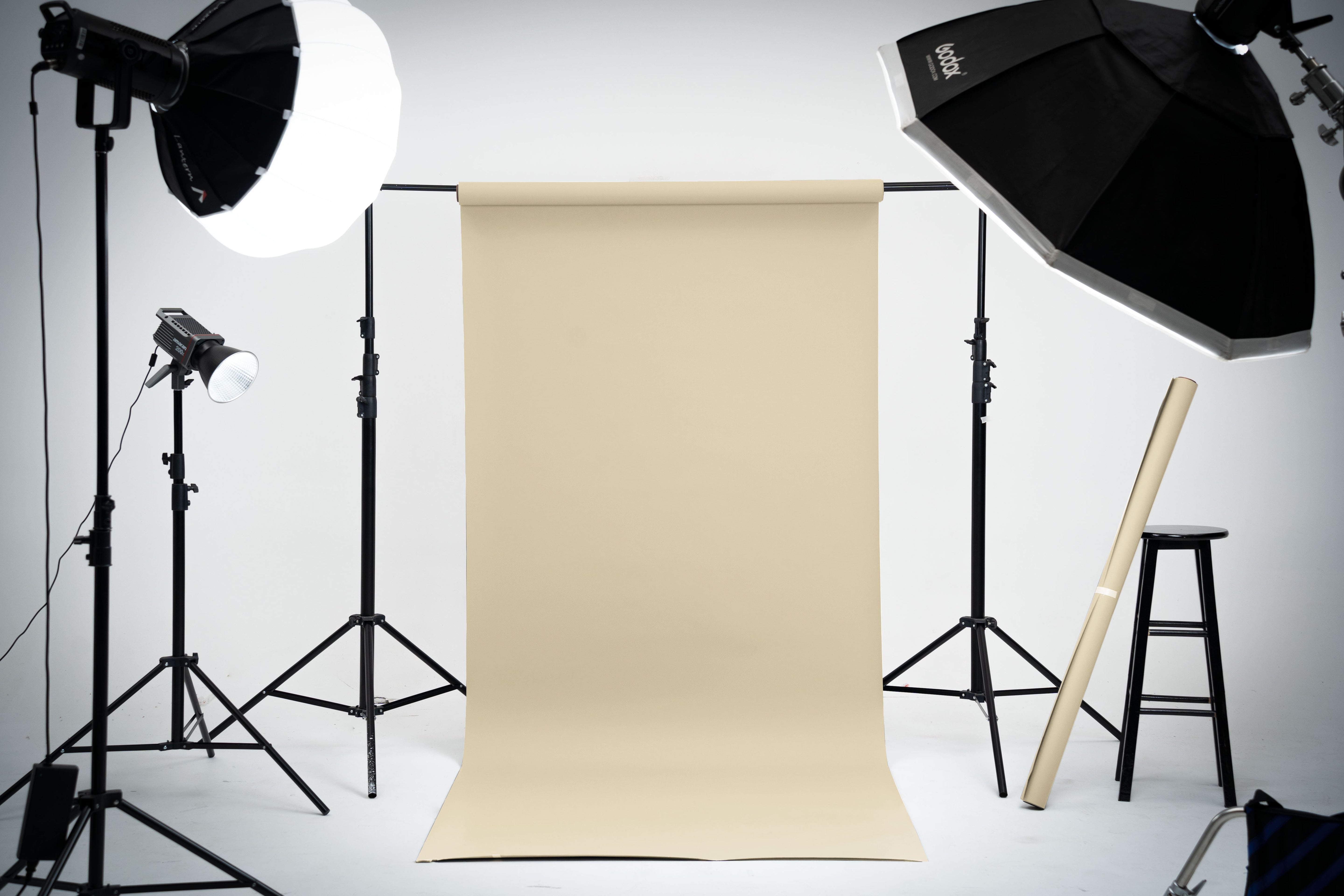 Kate Light Beige Seamless Paper Backdrop for Photography -UK