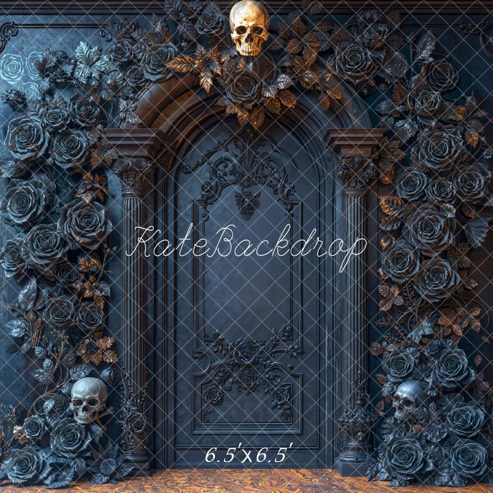 Kate Halloween Skull Gothic Arch Backdrop Designed by Emetselch -UK