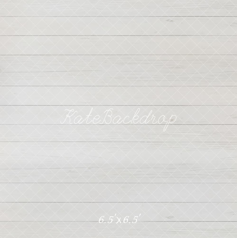 Kate White Wood Plank Texture Backdrop Designed by Emetselch -UK