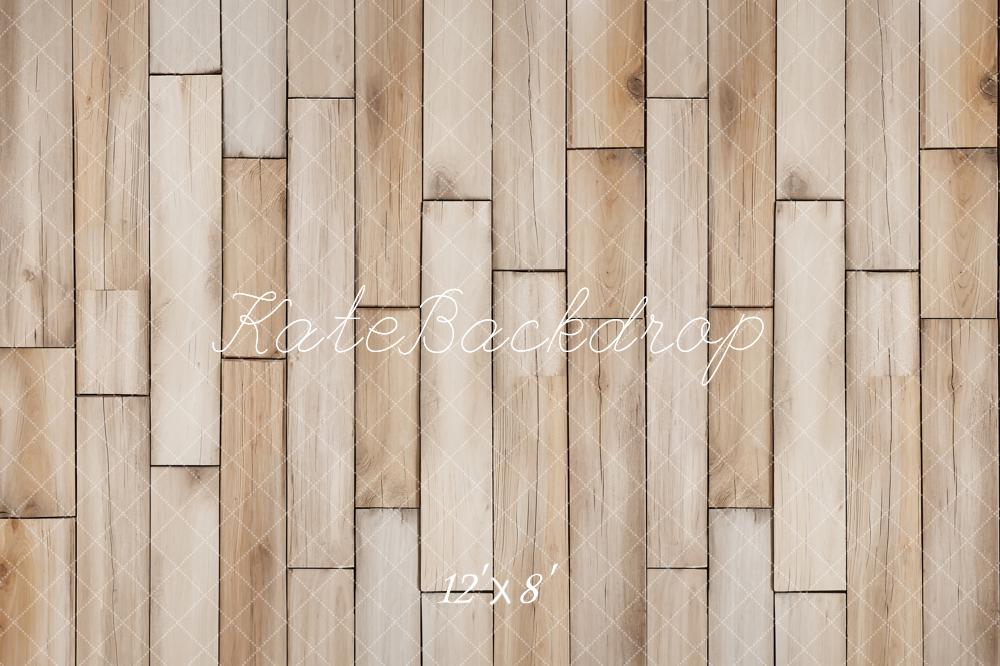 Kate Wood Texture Herringbone Beige Fleece Backdrop Designed by Emetselch -UK