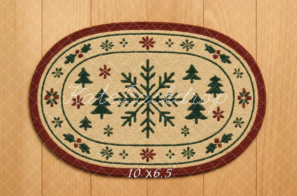 Kate Christmas Snowflake Tree Pattern Rug Backdrop Designed by Mini MakeBelieve -UK
