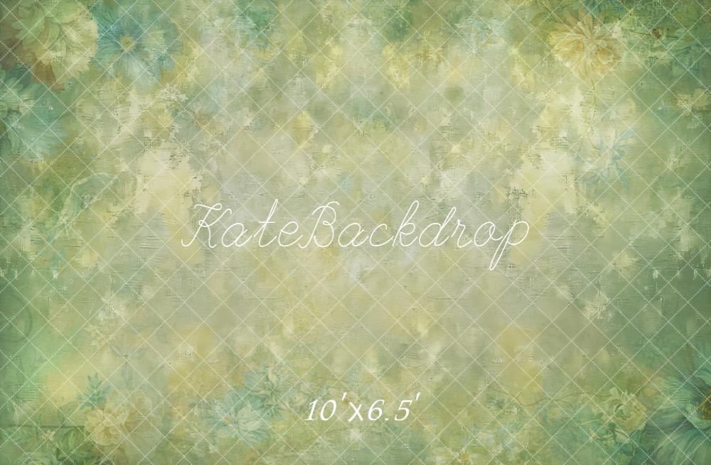 Kate Pastel Floral Fine Art Green Backdrop Designed by Kate Image