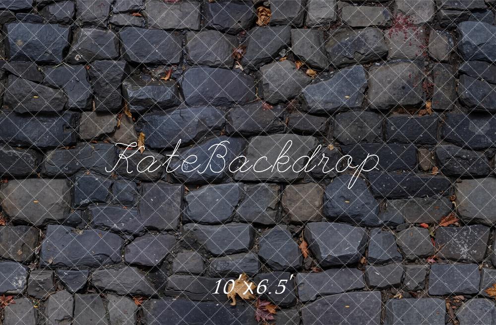 Kate Cobblestone Texture Floor Fleece Backdrop Designed by Emetselch -UK