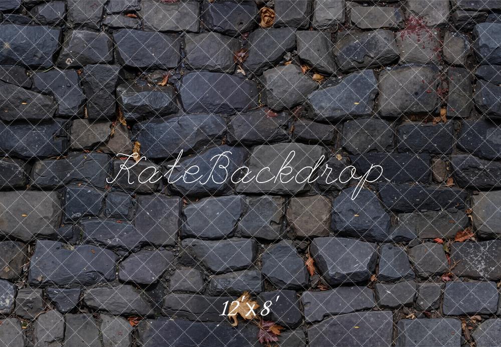 Kate Cobblestone Texture Floor Fleece Backdrop Designed by Emetselch -UK
