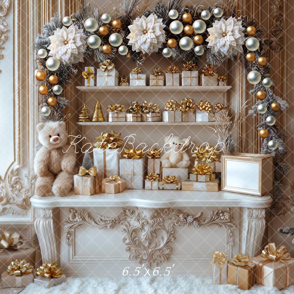 Kate Christmas Gift Arch Shelves Ornaments Backdrop Designed by Mini MakeBelieve -UK