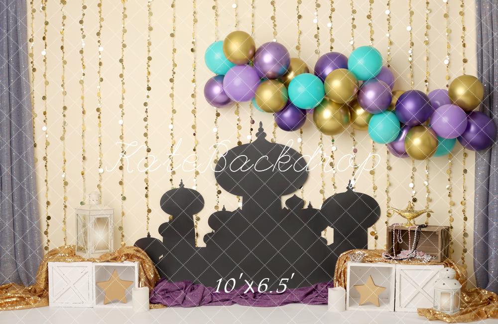 Kate Birthday Fantasy Balloons Backdrop Designed by Melissa King -UK