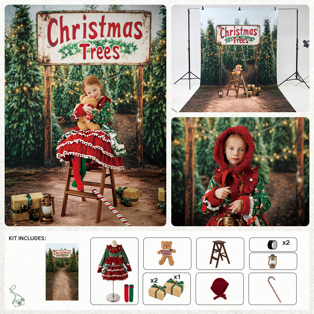 Kate Winter Wild Christmas Tree Gifts Farm Photo Kit