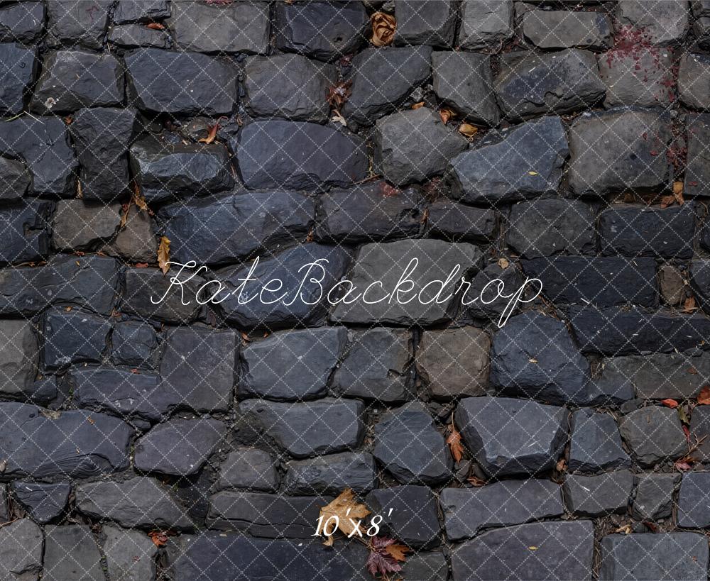 Kate Cobblestone Texture Floor Fleece Backdrop Designed by Emetselch -UK