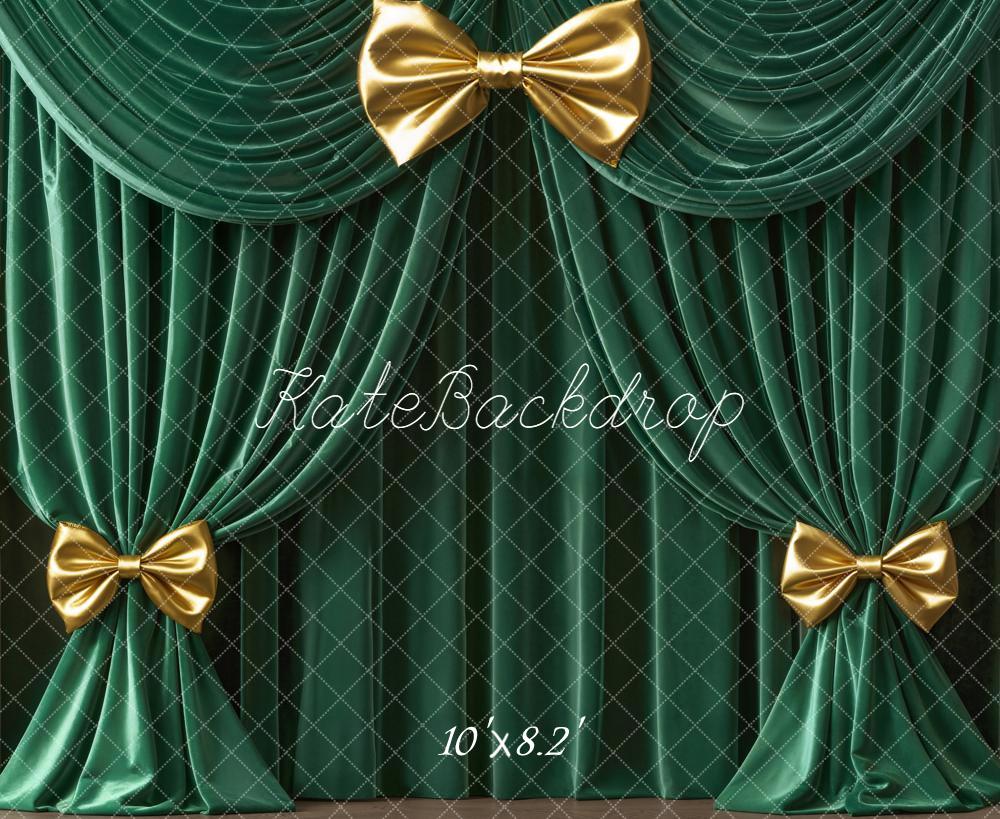 Kate Green Curtain Gold Frame Backdrop Designed by Emetselch -UK