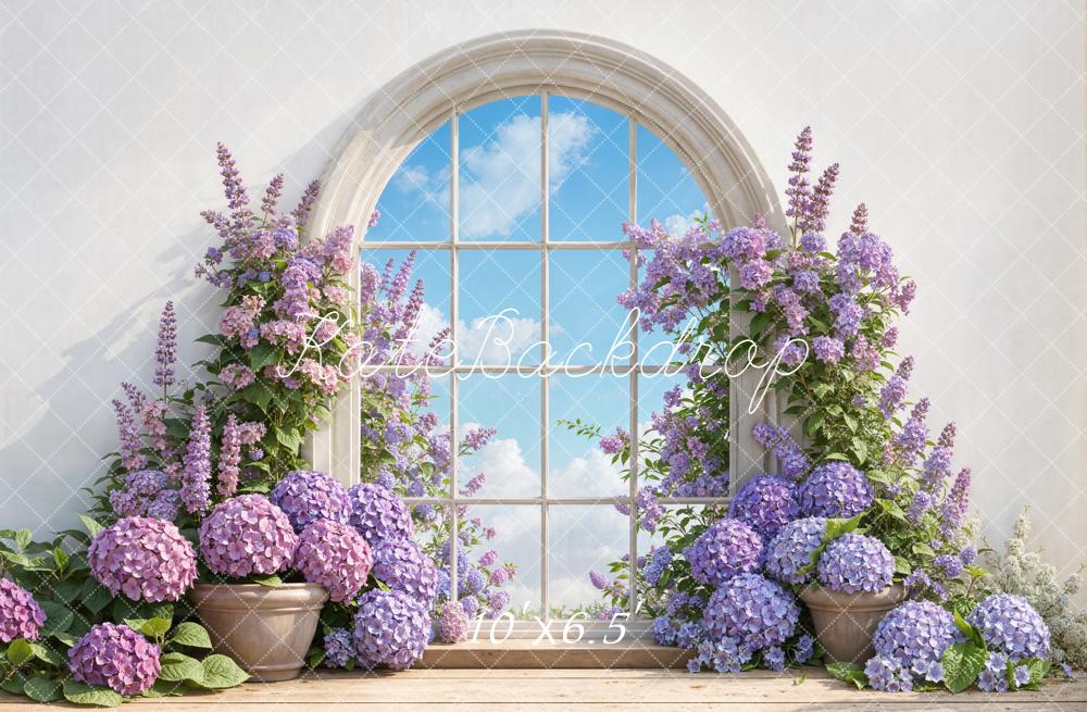 Kate Flower Arch Arched Window Backdrop Designed by Emetselch -UK