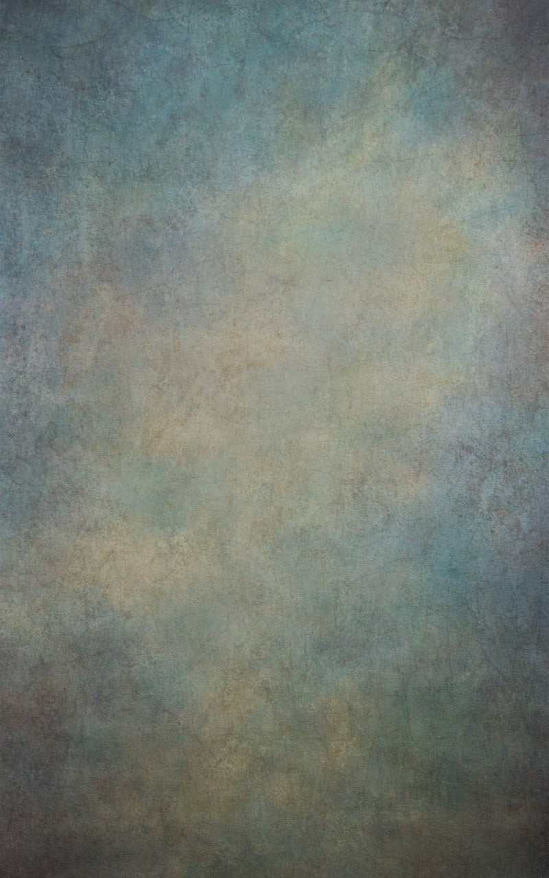 Kate Abstract Texture Green Blue Rusty Photos Fleece Backdrop -UK