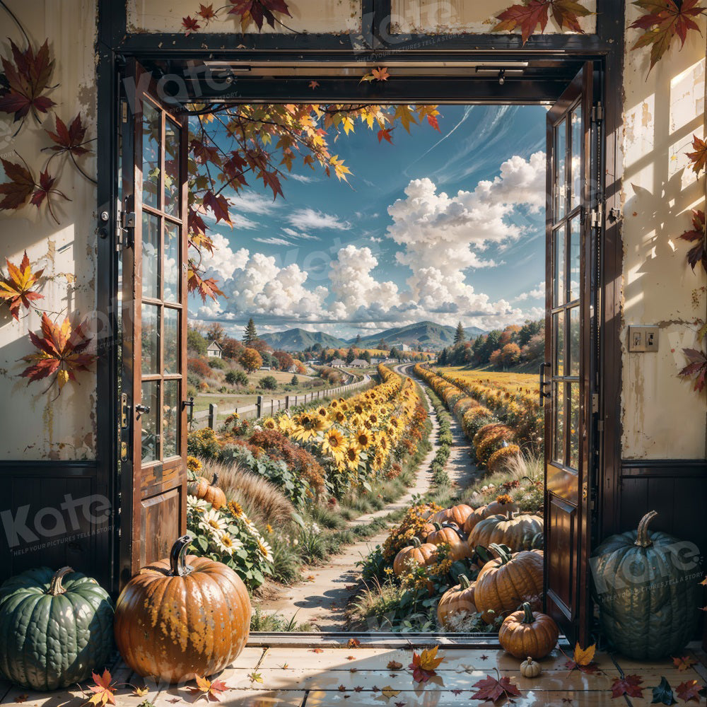 Kate Autumn Farm Sunflower Field Backdrop for Photography -UK