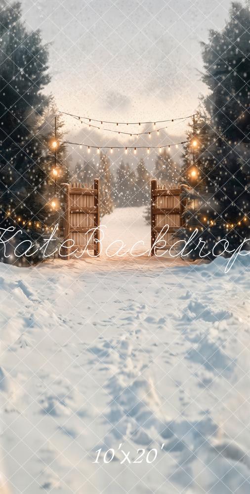 On Sale Kate Christmas Snow Farm Backdrop Designed by Emetselch -UK