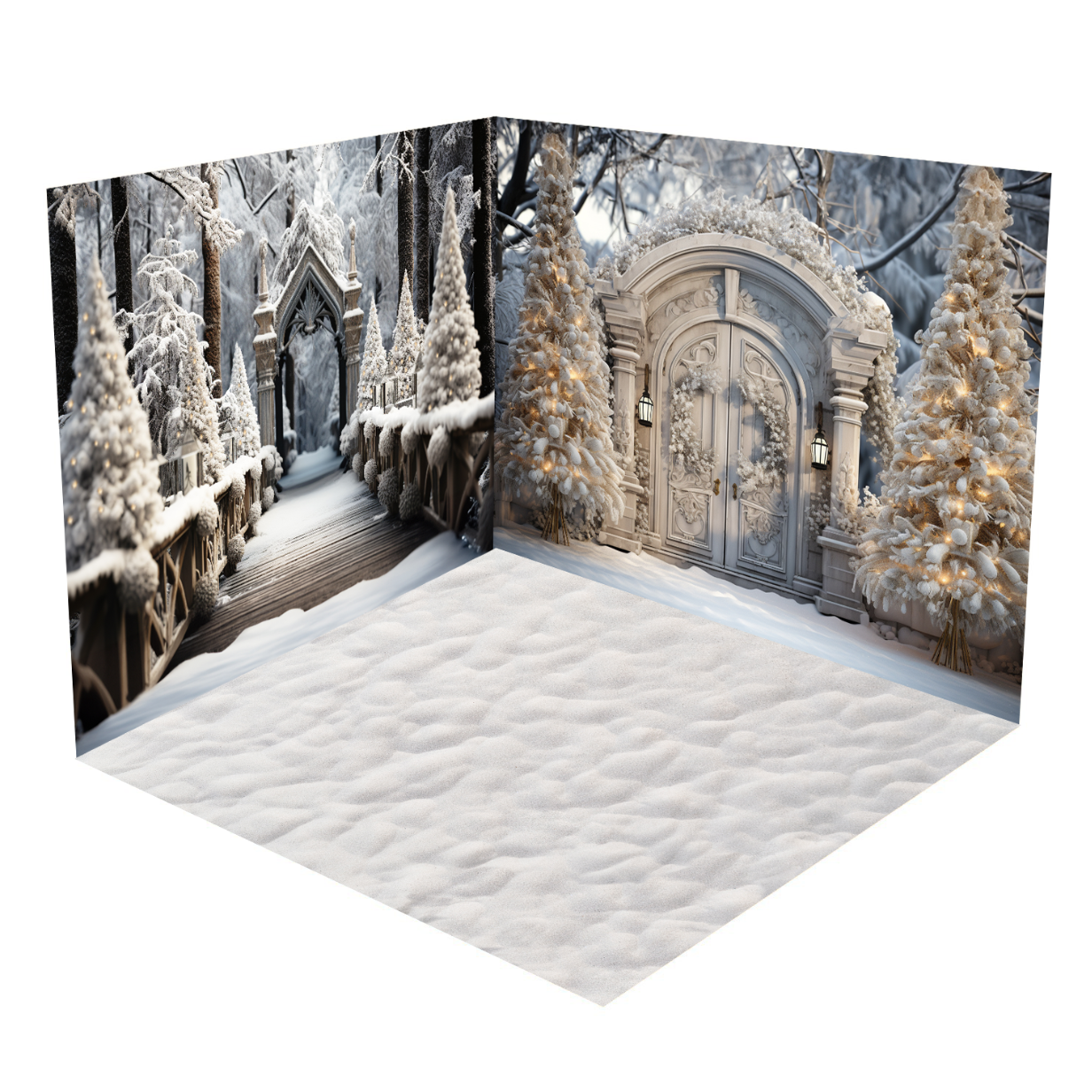 Kate White Christmas Frosted Winter Room Set