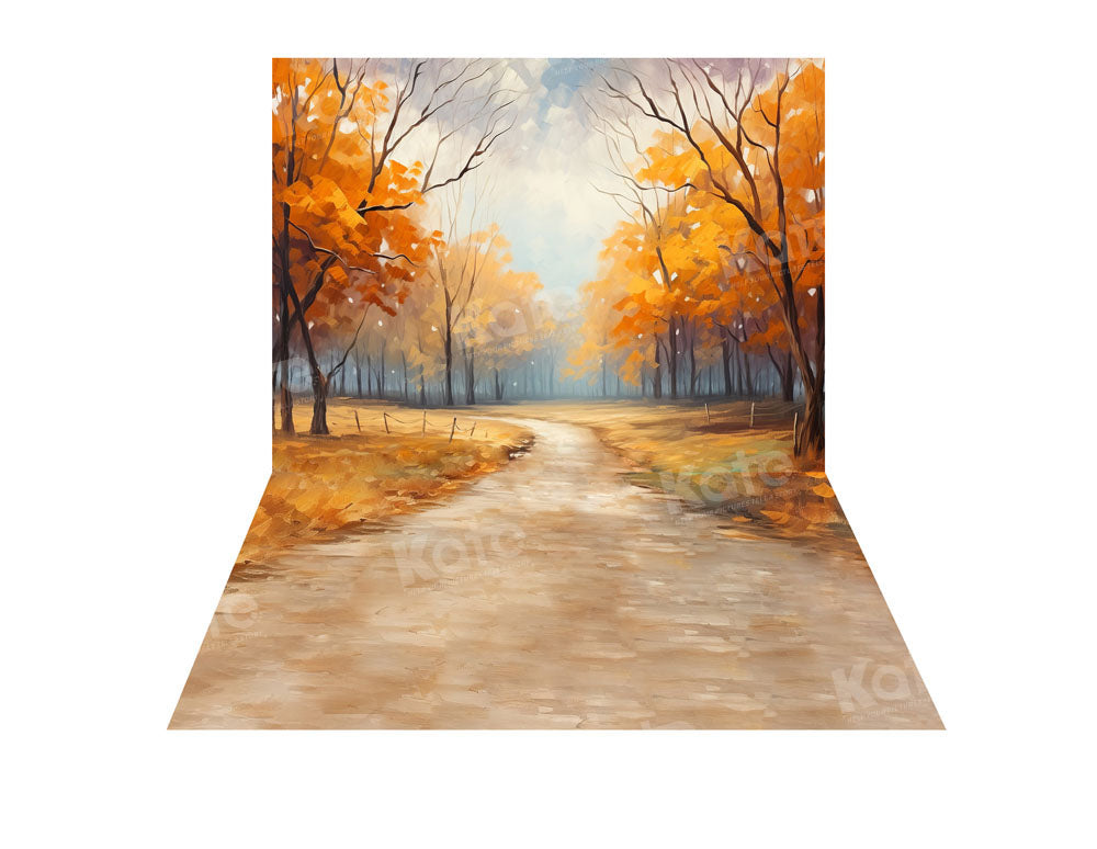 Kate Autumn Path in Golden Forest Backdrop+Path Floor Backdrop