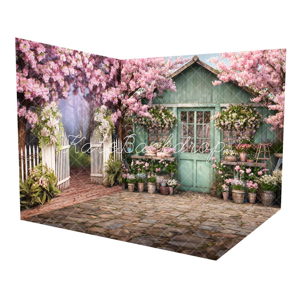 Kate Spring Flowers Fence Room Set
