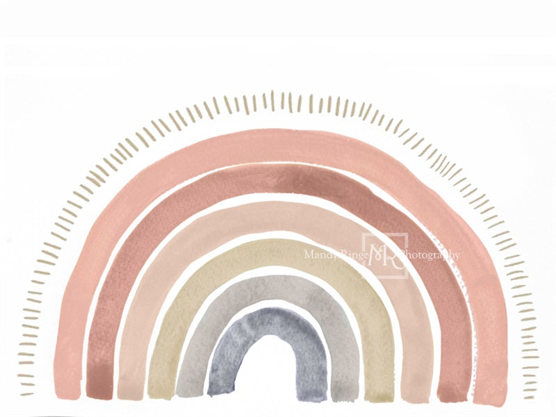 Kate Boho Rainbow Fleece Backdrop Designed by Mandy Ringe Photography -UK