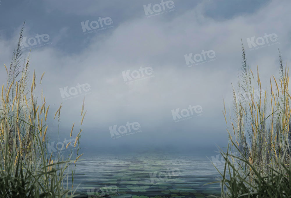 Kate Summer Sky Lake Reed Backdrop for Photography