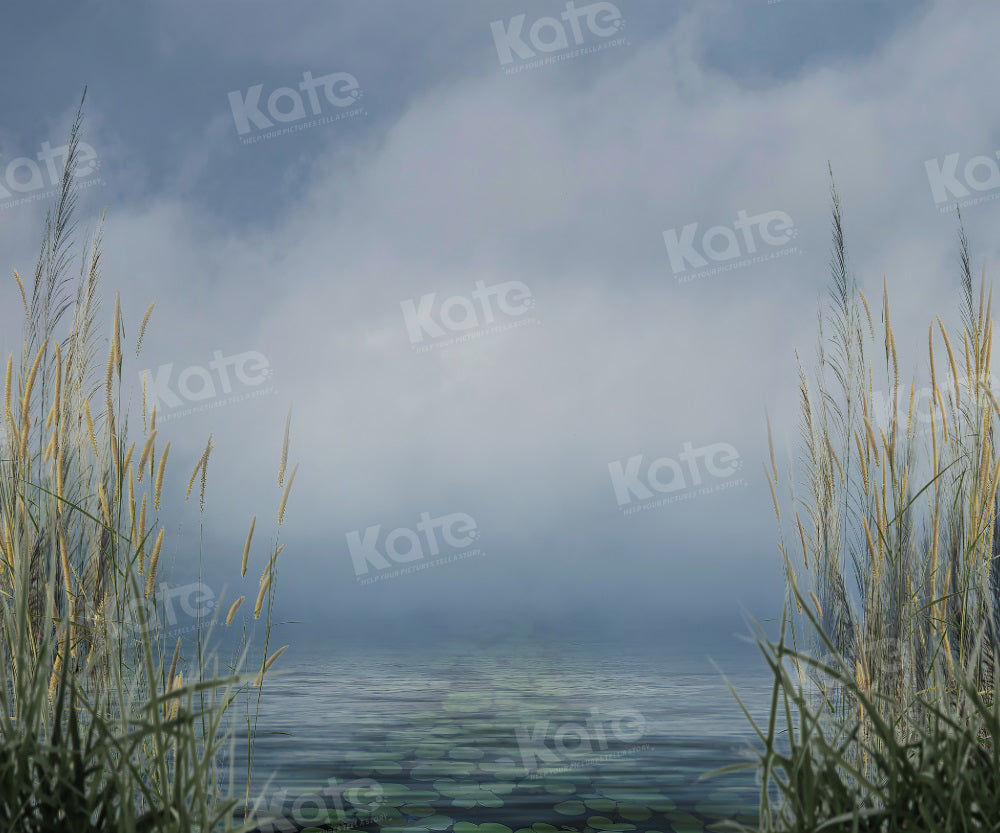 Kate Summer Sky Lake Reed Backdrop for Photography